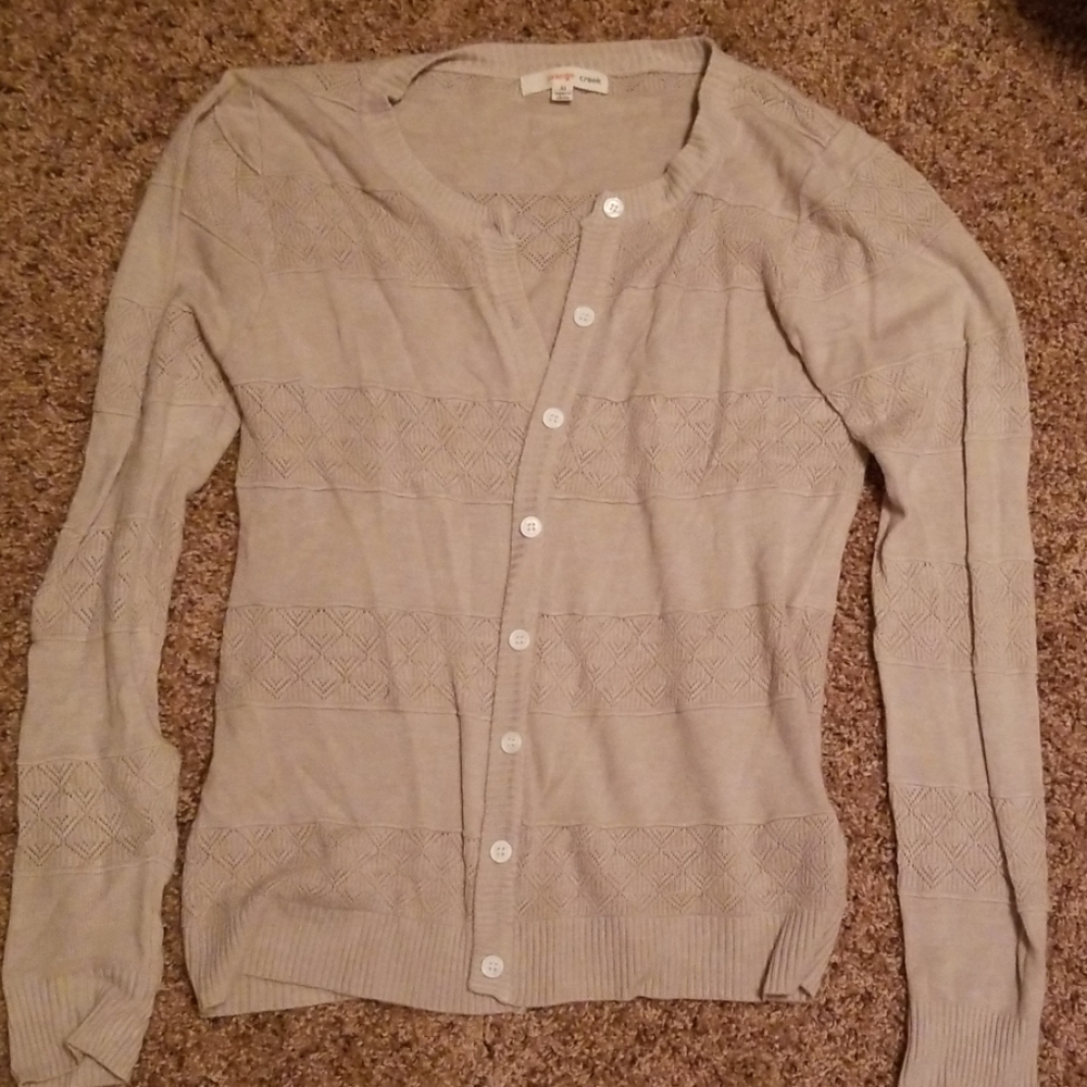 Tan cardigan